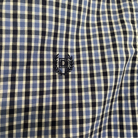 Chaps Blue Navy Boys Long Sleeved Button Down Shirt Size XL - Picture 2 of 8